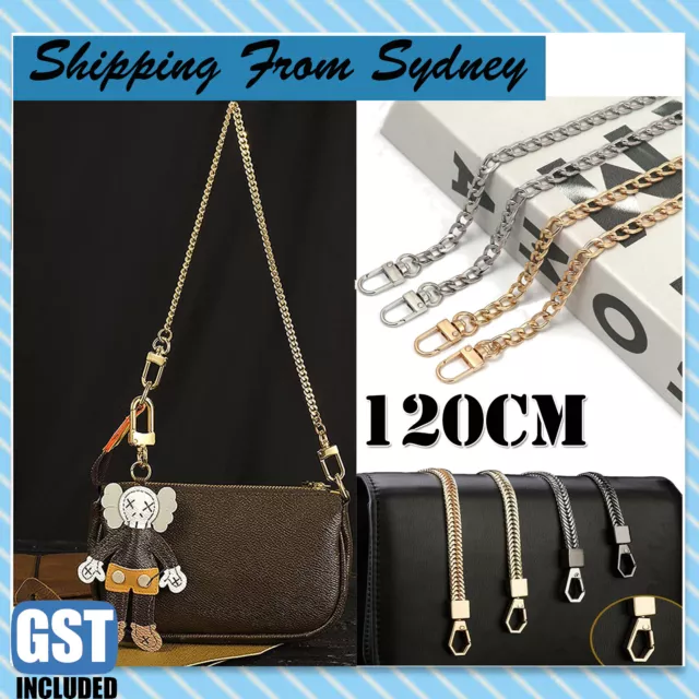 120cm Handbag Shoulder Strap Bag Purse Smooth Metal Replacement Chain Crossbody