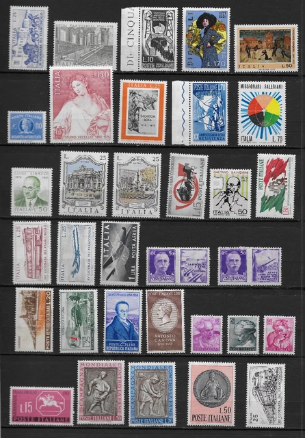 Italie Lot 33 Timbres Neufs */** Tbe Voir La Photo