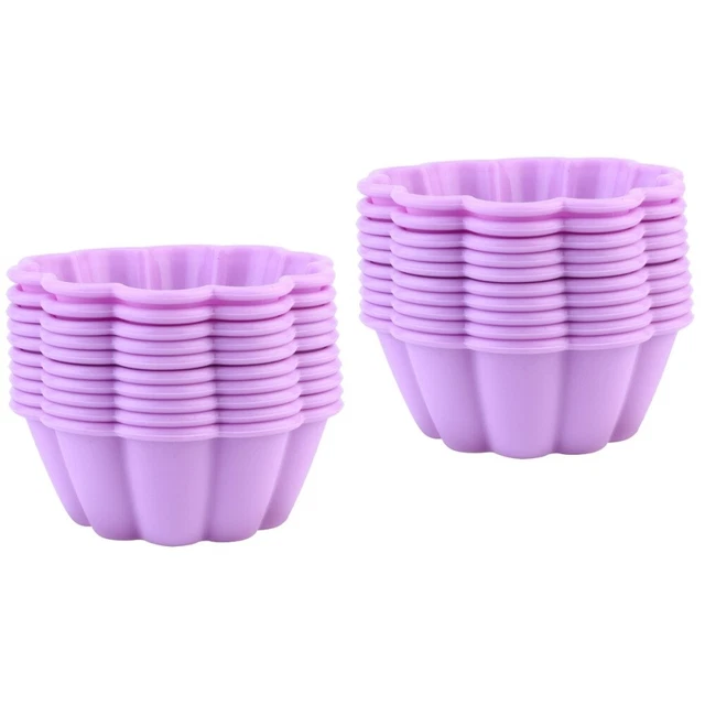 6 Stampini In Alluminio Per Dolci - Tazze Dariole Antiaderenti Per Forno