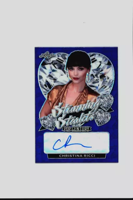 MINT Christina Ricci Auto WEDNESDAY #/20 Pop Century  Autograph Addams Family
