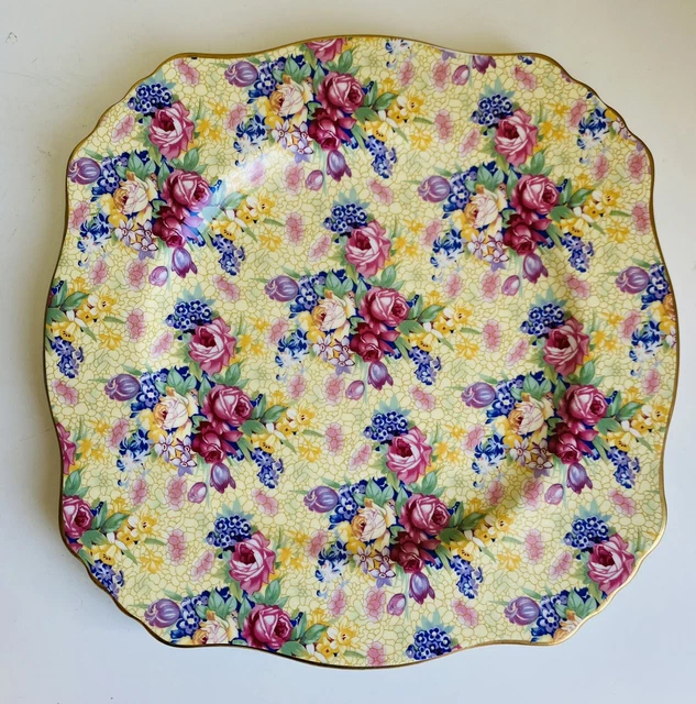 Royal Winton Grimwades Welbeck Vintage 1995 Chintz Salad Plates Made in England