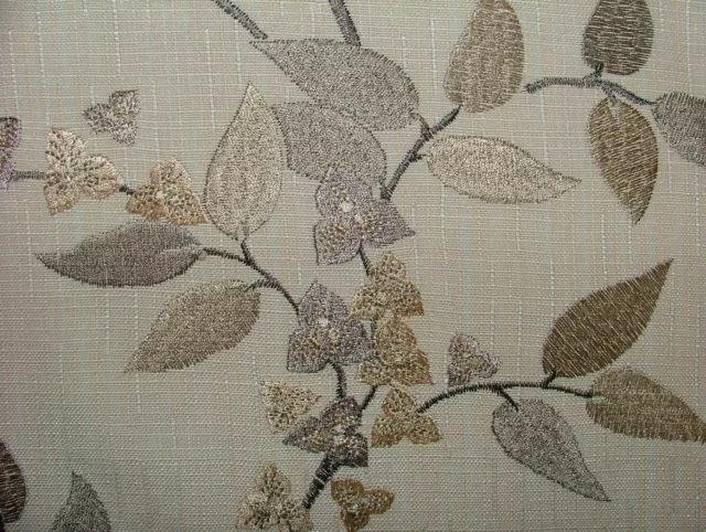 21 Metres iLiv Bougainvillea Linen Floral Embroidered Fabric Curtain Upholstery