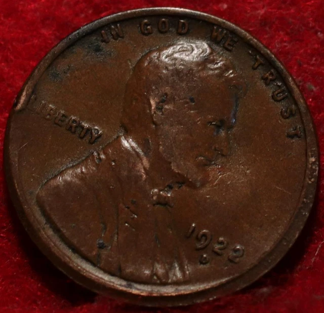 1922-D Denver Mint Copper Lincoln Wheat Cent
