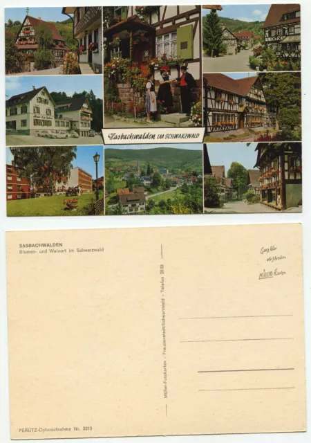 07284 - Sasbachwalden - flower and wine place in the Black Forest - old postcard