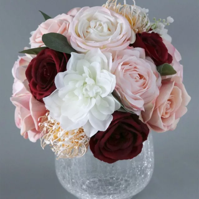 Artificial Flowers Box Set for DIY Wedding Bouquet Hand Flower Table Centerpiece 3