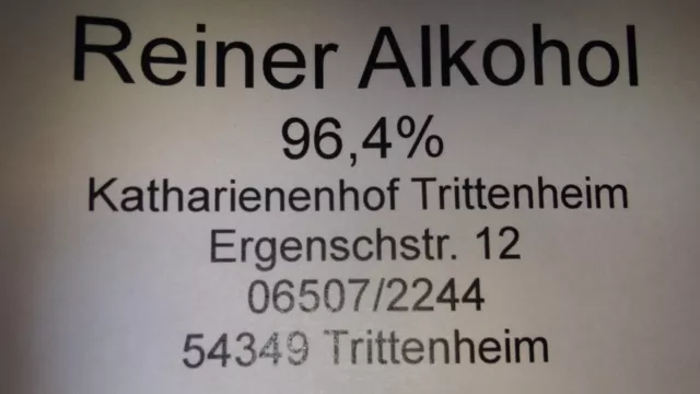 Reiner Alkohol Primasprit 96,4  % 5 L