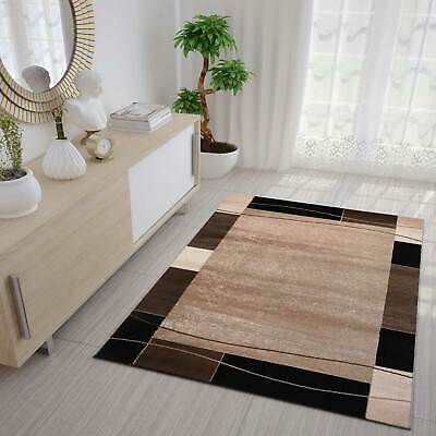 60 cm x 110 cm Öko-Tex Certificato Rosso Vimoda Moderno Soggiorno Tappeto Disegno Geometrico Erica in Marrone Beige 