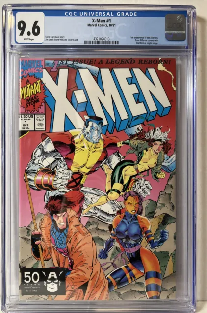 X-Men #1 CGC 9.6 Marvel Comics 1991 1st app Acolytes Gambit Jim Lee Cover B