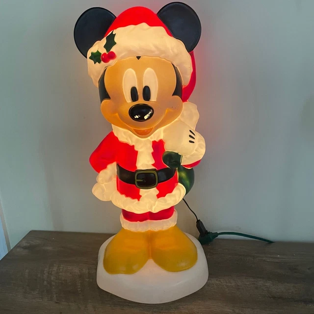 DISNEY GEMMY BLOW Mold, Mickey Mouse christmas, 24" light up new £45.34