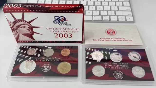 2003-S  U.S. Mint Silver Proof Set with Original Box and COA