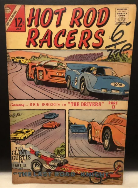Hot Rod Racers Comic Charlton Comics Silver Age
