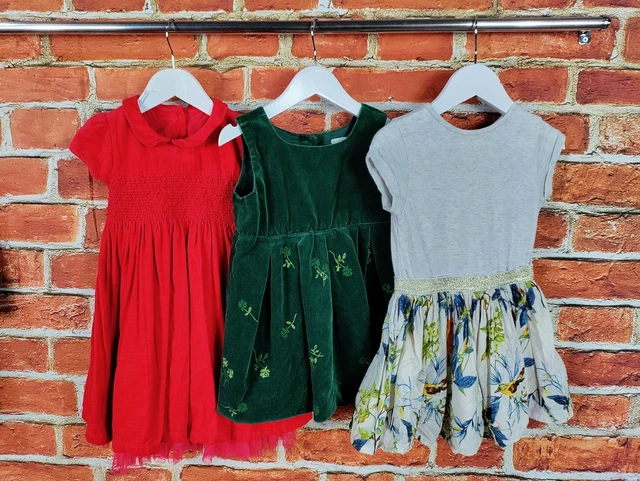 Baby Girl Bundle Age 18-24 Months Gap Next M&S Dress Set Velor Party Summer 92Cm