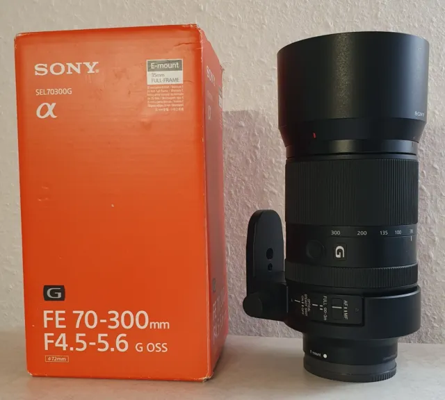 Sony SEL70300G Teleobjektiv 70 mm - 300 mm F/4.5-5.6 G OSS FE für Sony