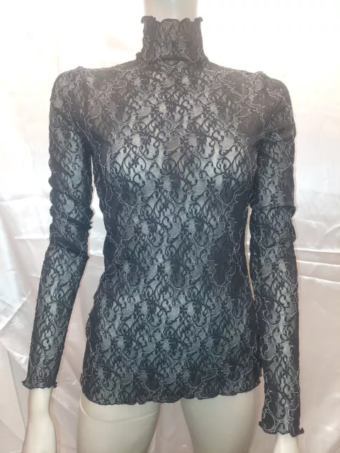 PULLOVER WOLFORD AMSTERDAM M nero cos caldo TRASPARENZA e