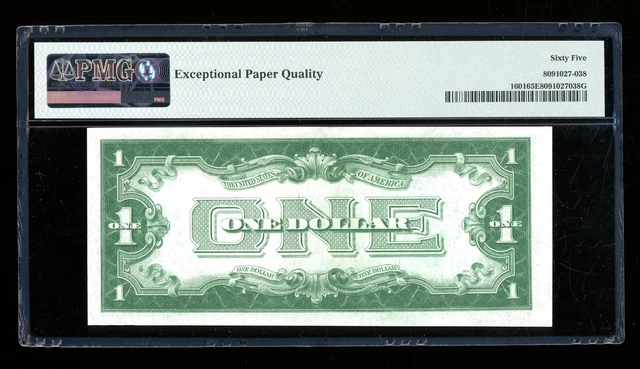 DBR 1928-A $1 Funnyback Gem Fr. 1601 BB Block PMG 65 EPQ Serial B40715670B 2