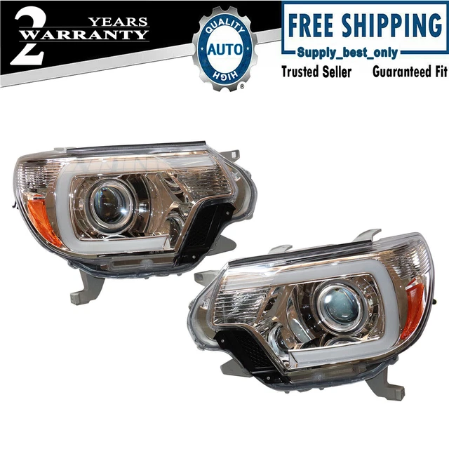 PAIR PROJECTOR HEADLIGHTS LH+RH Halogen Headlamps For Toyota