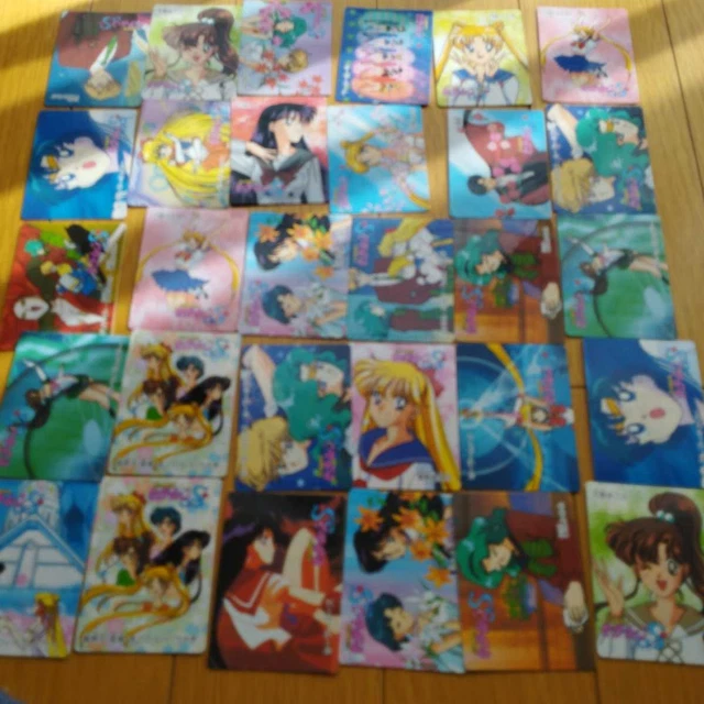 Postage Included 30 Piece Set Twin Character Card Sailor Moon Banpresto Carddass