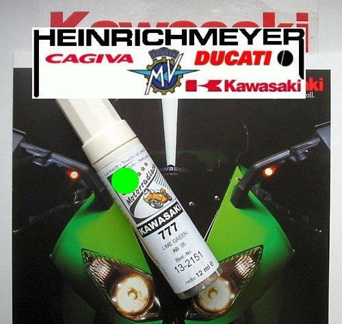 Kawasaki Touch Up Lime Green 777 Da 2005 Verde 12ml Nuovo Lacquer Penna