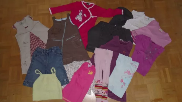 gros lot vêtements fille 23 mois robe gilet pantalon pyjama sergent major