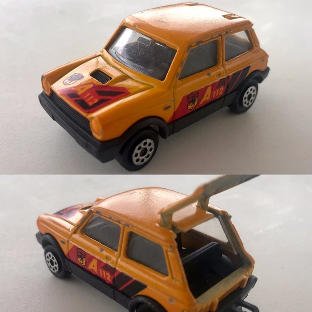 Majorette Autobianchi A112 Jaune – Miniature 1/53 N°270