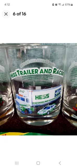 Hess Toy Truck Collector Series Set of 4 Glasses 1996 Original