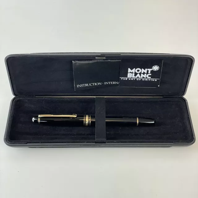 Vintage Boxed Mont Blanc Meisterstuck Fountain Pen 14k Nib 4810 13.5cm