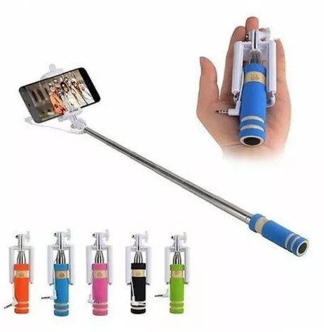 Mini Perche Selfie ★ Universel Apple Android ★ Coloris Au Choix Canne Retractabl