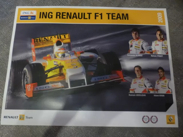 Renault F1 Team 2009 Alonso Piquet Khan Grosjean Formule 1 IGN