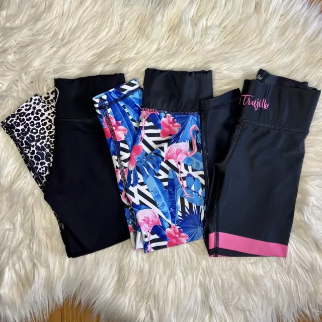 LISA TRUJILLO JNR - Size No.1 (4-5) girls activewear tights (x3)