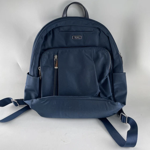 TUMI Voyager Blue Navy Nylon Backpack 12” Case Small Bag