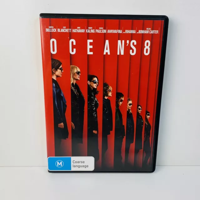 Ocean's 8 (DVD, 2018) Region 4 - Fast Free Post - NEAR MINT