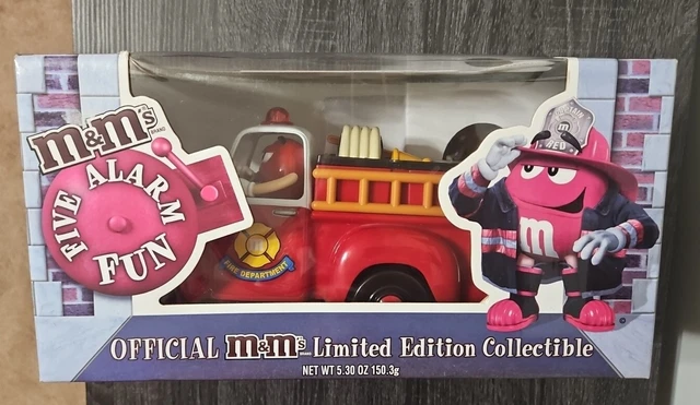 M&M'S FIVE ALARM Fun Red Fire Engine Candy Dispenser Limited Edition ...