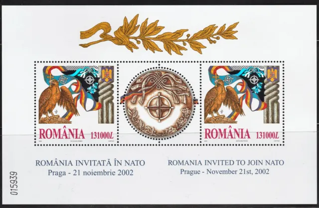 ROMANIA 2002 NATO, MNH minisheet