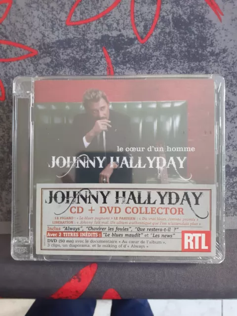 Johnny Hallyday Le Coeur D'Un Homme 1CD & 1DVD Edition Limitée Neuf Scéllé