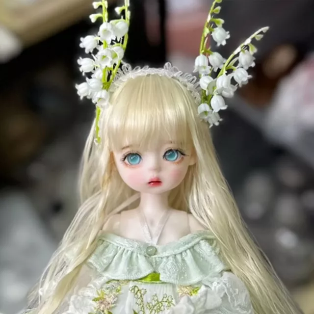 Full Set 1/6 BJD Doll Girls 30cm Ball Jointed with Face Makeup Eyes Wig Clothes