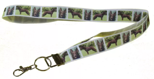 Australian Kelpie Breed of Dog Lanyard Key Card Holder Perfect Gift