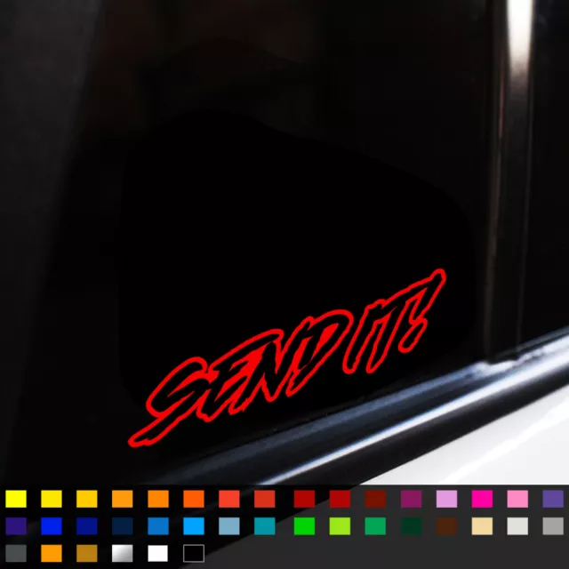 SEND IT! Sticker Decal For Car Van Window Bumper Caravan JDM Euro Drift Dub