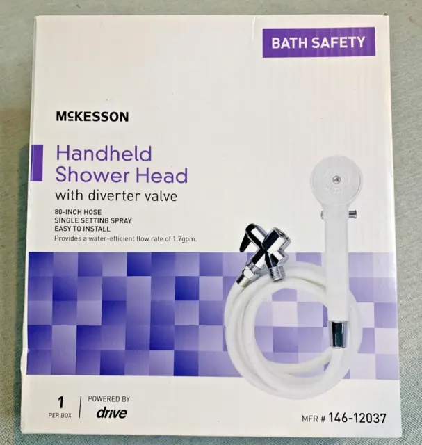 MCKESSON-Handheld Shower Head with Diverter Valve -New