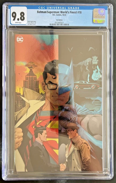 Batman / Superman Worlds Finest #18 Cgc 9.8 - Cvr F  Mora Foil Variant - In Hand