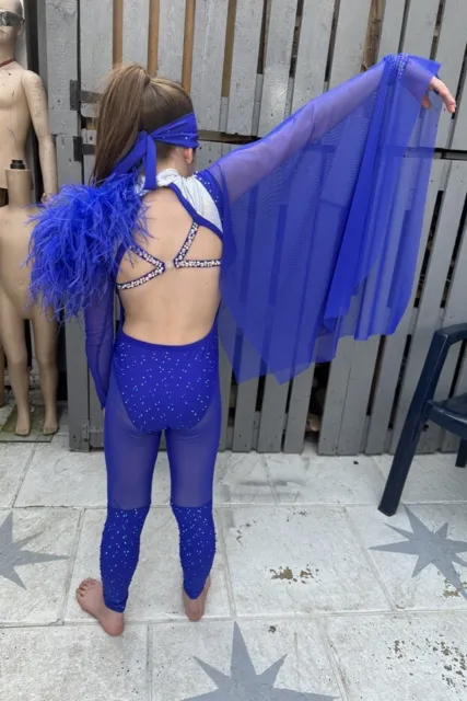 Freestyle girls slow starter royal blue u10 dance costume 3