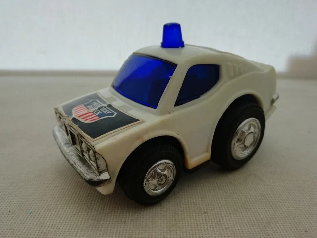 Voiture De Police à Friction Vintage - Made In China MF 900 - Métal Années 70