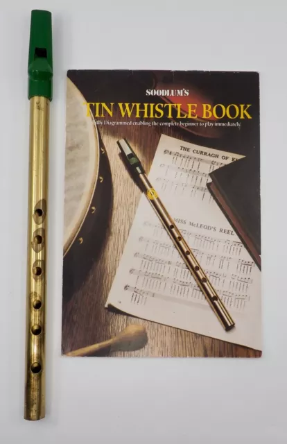 Soodlum's  Irish Whistle book/tutor  by Waltons +  Irish Tin Penny Whistle