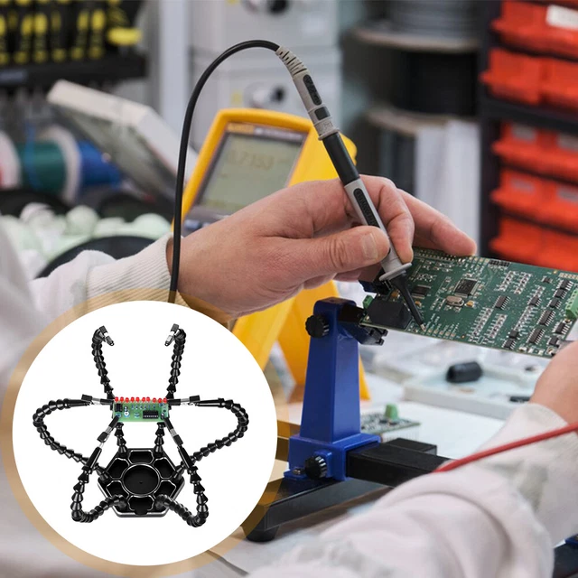 AUXILIARY WELDING STATION 6 Flexible Arms PCB Holder for PC Board ...