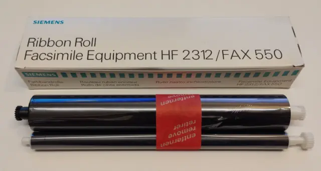 1x SIEMENS Farbband BLACK Transfer Rolle V22722-A2312-JI für HF 2312 / FAX 550