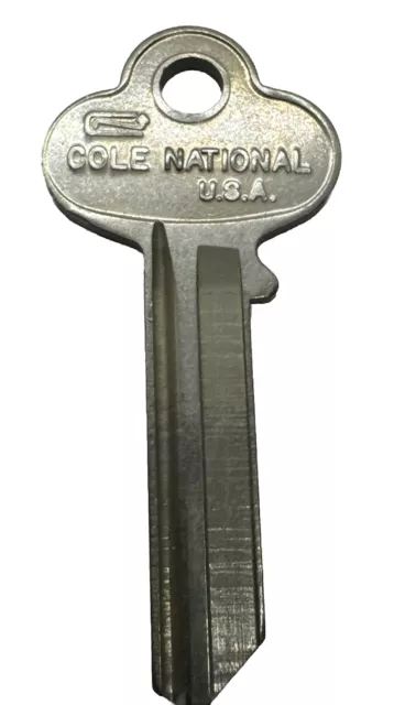 Cole National USA - CH6 Uncut Key Blank - NOS