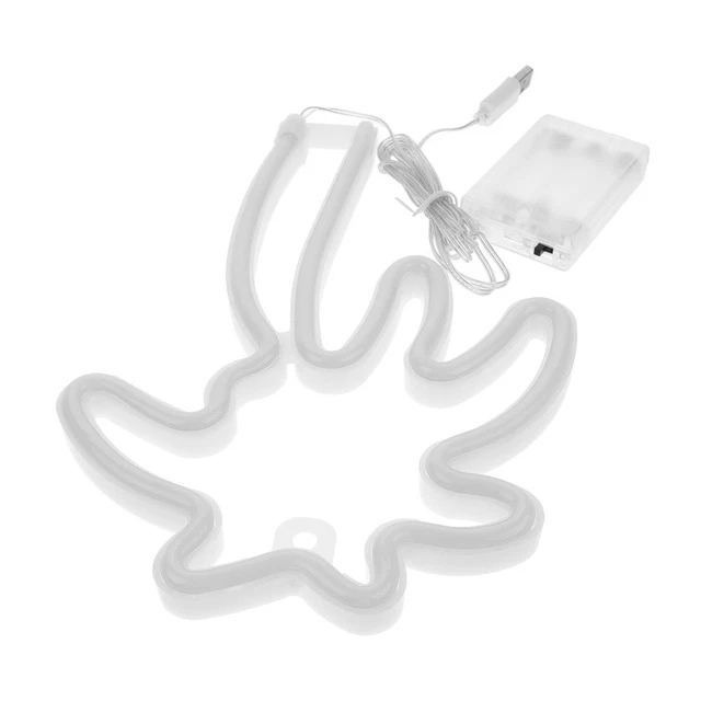 NEON LAMP PALM Tree Shape USB or Battery Powered Neon Light Sign Decor ...