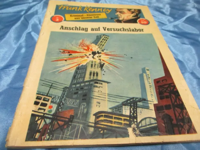 Frank Kenney , Nr. 3 , Kriminal - Abenteuer , Romanheft 1949 / 1950 !! , selten