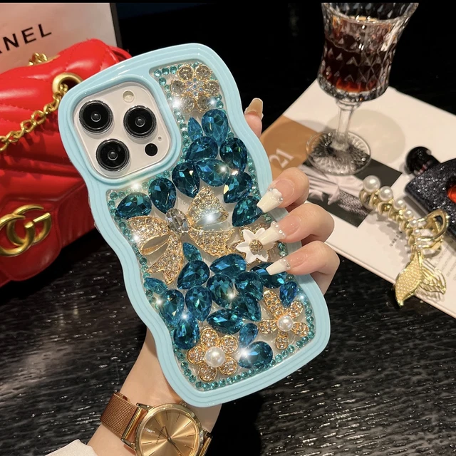 Cute Bling Crystal Phone Case Cover for iPhone 14 13 Pro Max 12 11 XS XR 15 Plus
