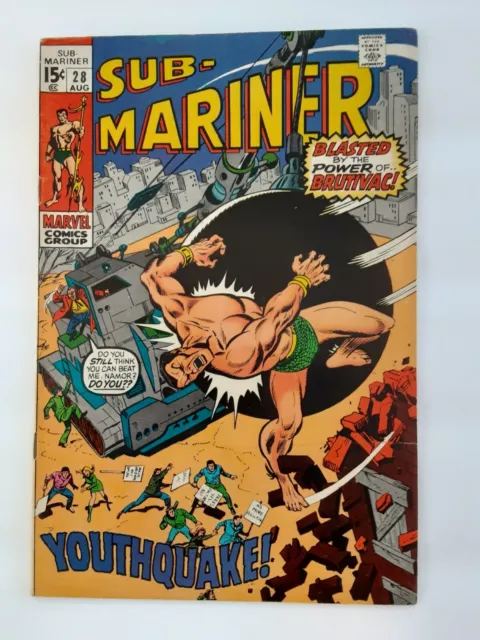 SUB-MARINER Comic Book Vol. 1 Number 28 (Marvel August 1970). VERY NICE!!