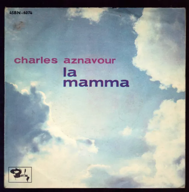 Charles Aznavour Disco 45 Giri La Mamma
